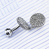 Men's Formal Cufflinks Crystal Full Rhinestone